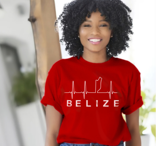Belize Lifeline White Logo Short-Sleeve Unisex T-Shirt