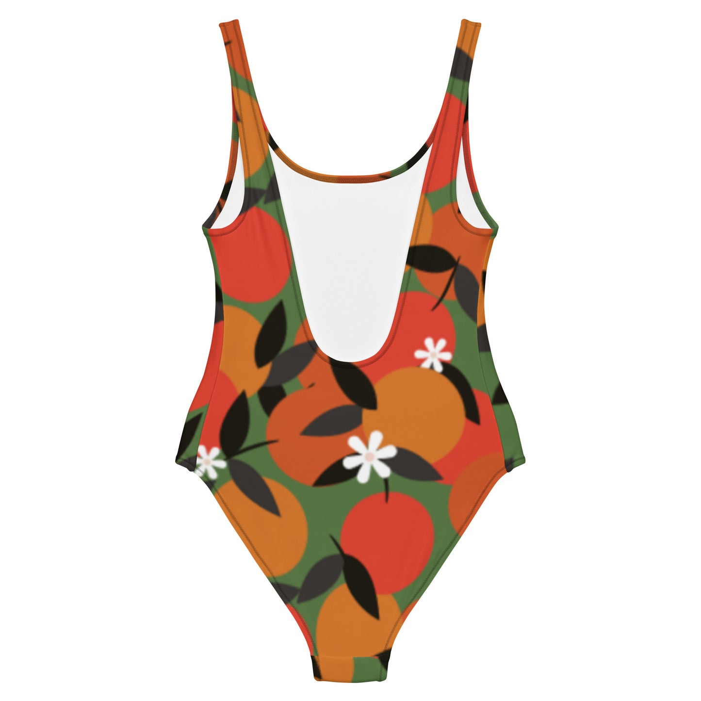 Orange One-Piece Swimsuit