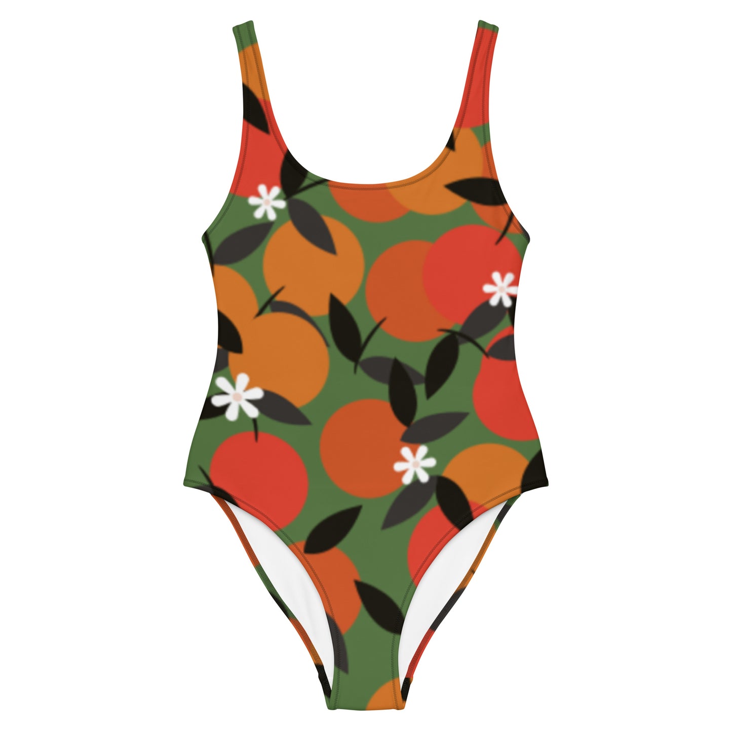 Orange One-Piece Swimsuit