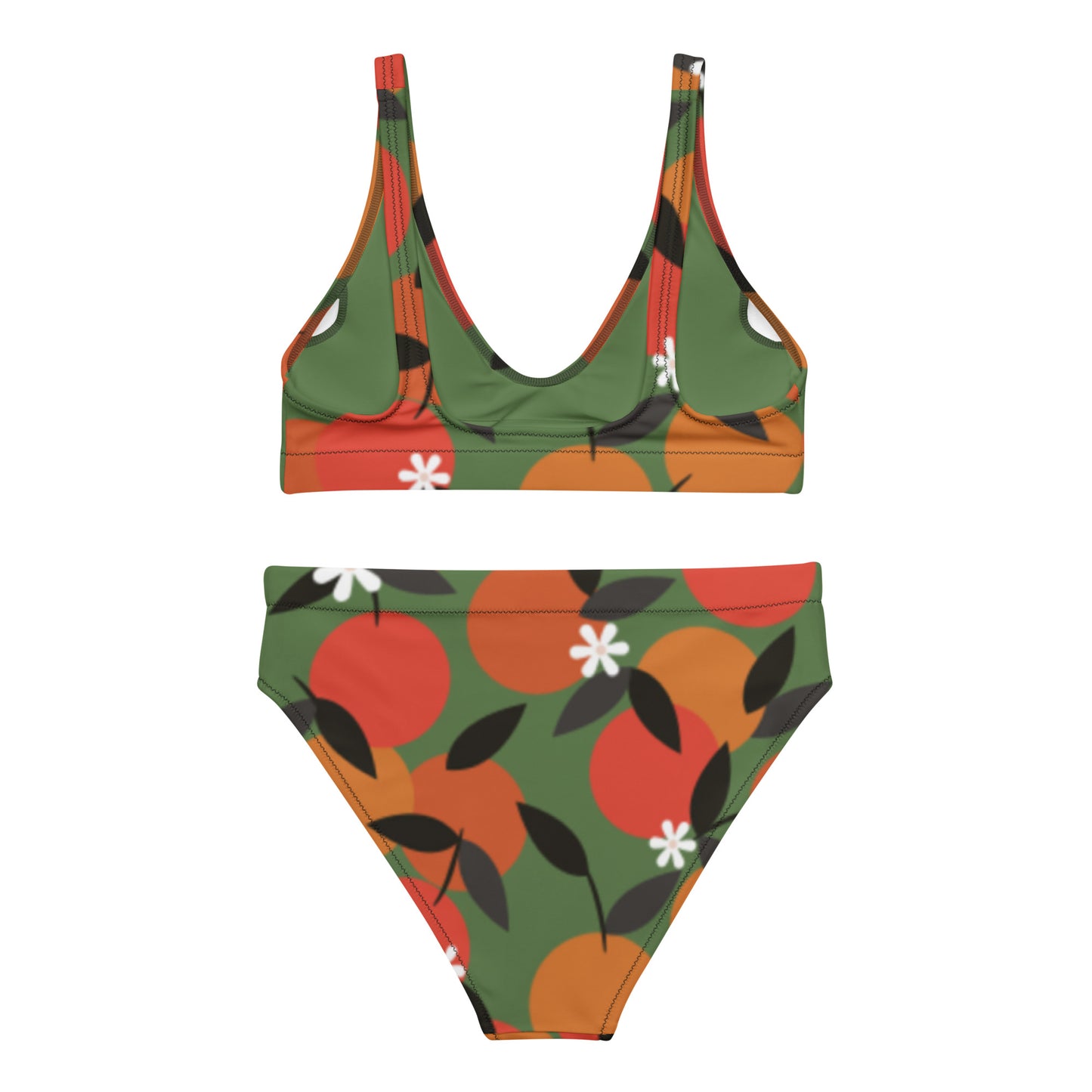 Oranges Recycled high-waisted bikini