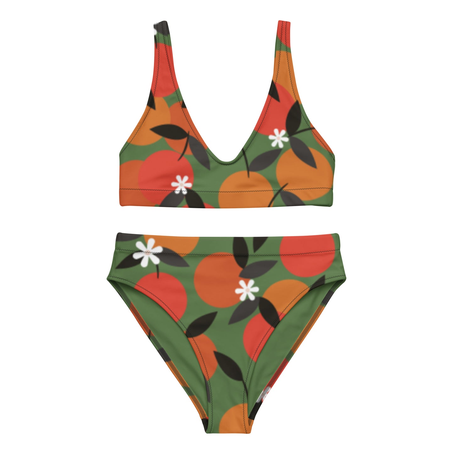 Oranges Recycled high-waisted bikini