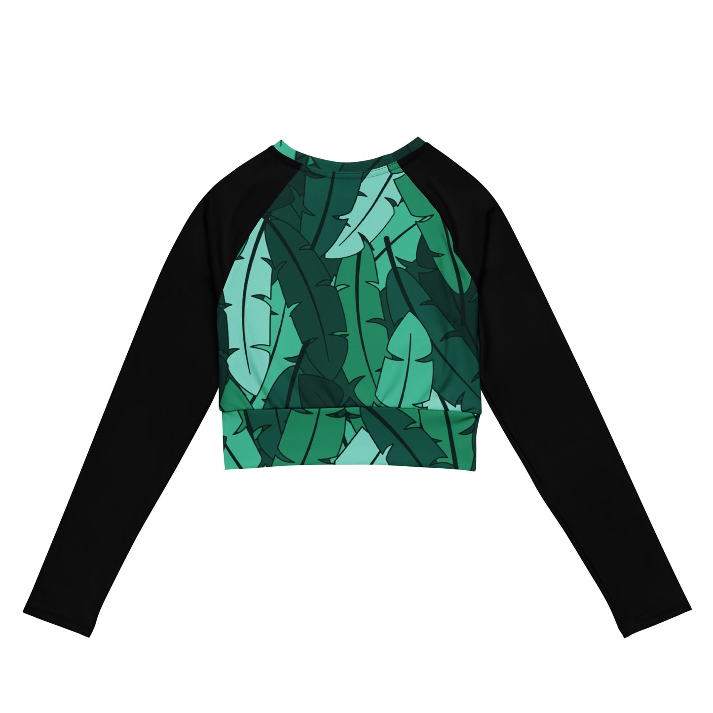 Banana Mania Recycled long-sleeve crop top
