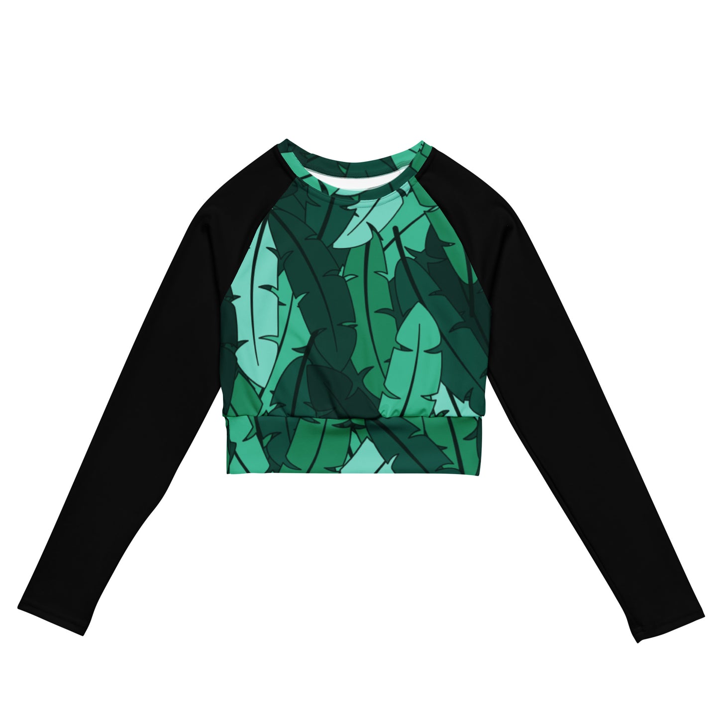 Banana Mania Recycled long-sleeve crop top