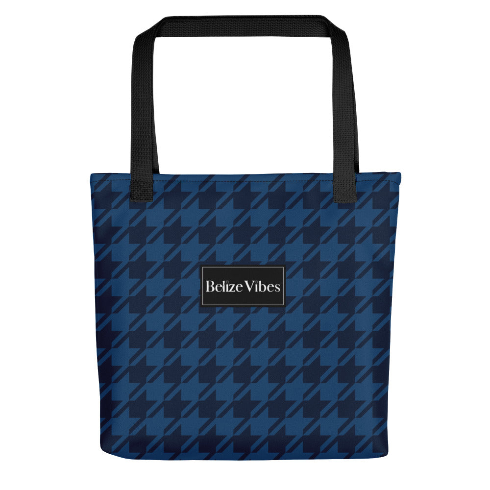 Houndstooth Belize Vibes Tote bag black