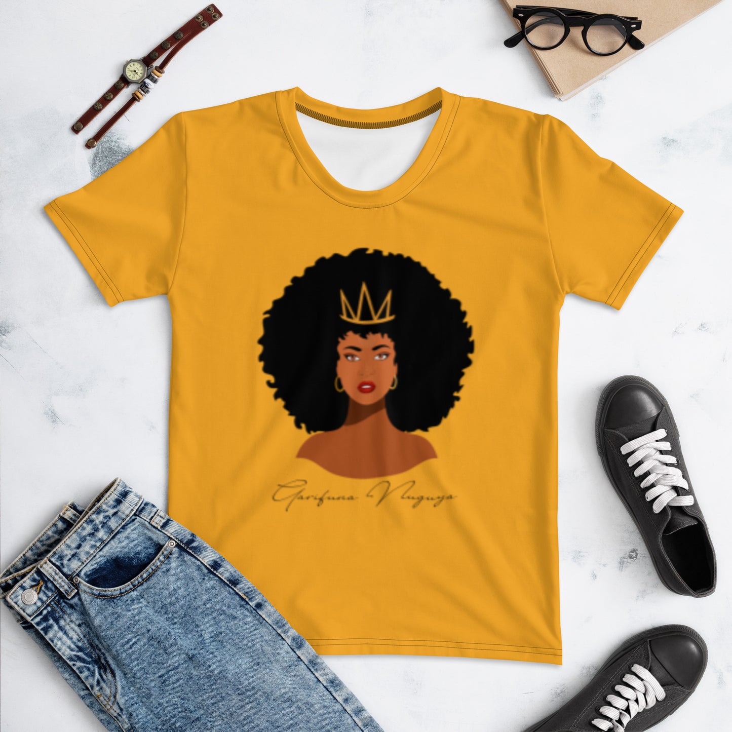 Garifuna Nuguya Queen Women's T-shirt - Add your Name