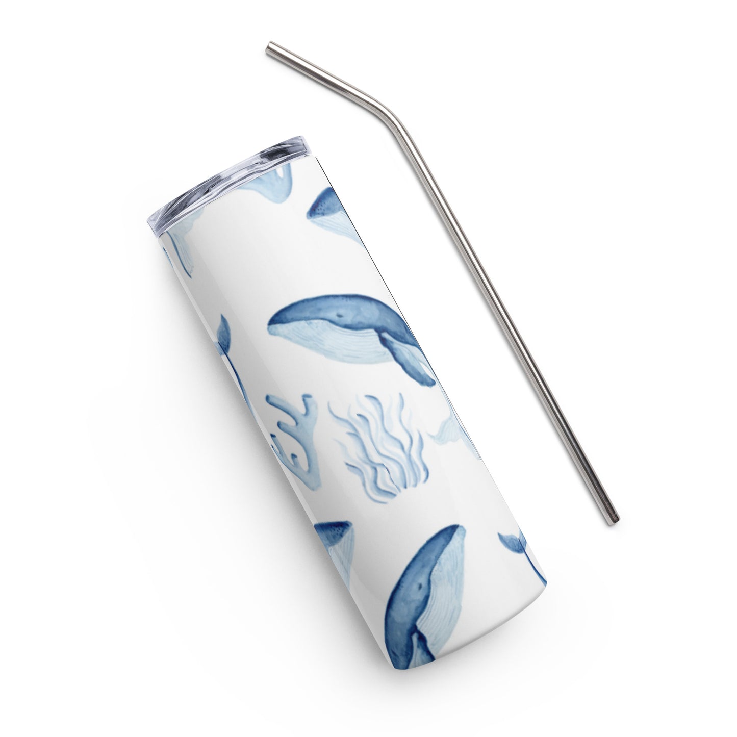 Blue Whales Stainless steel tumbler
