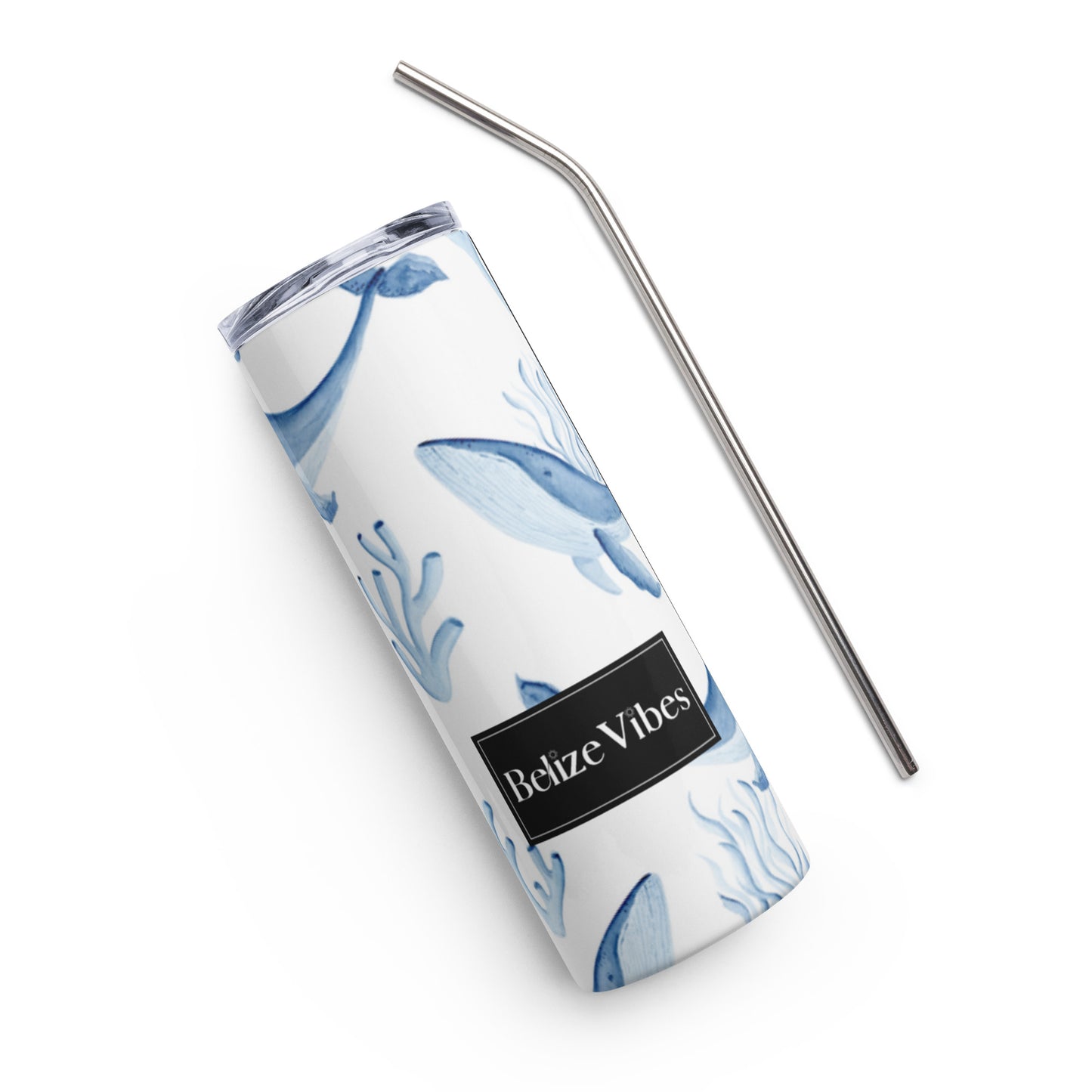 Blue Whales Stainless steel tumbler