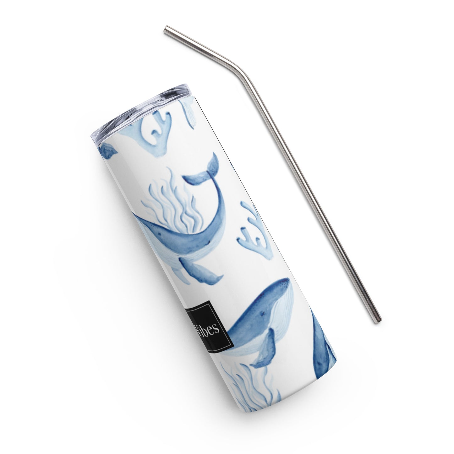 Blue Whales Stainless steel tumbler