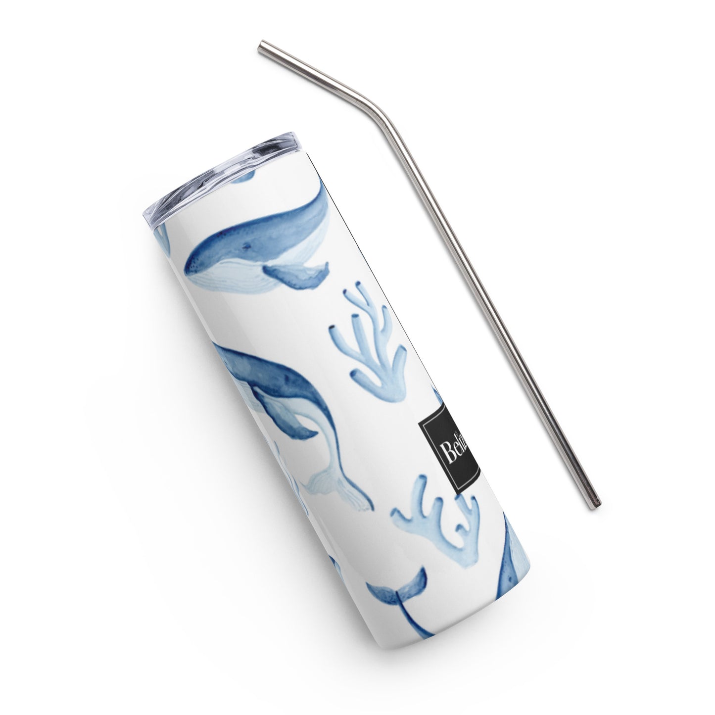Blue Whales Stainless steel tumbler