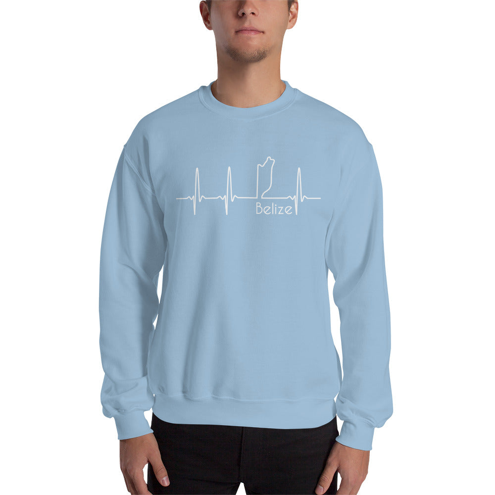 Belize Lifeline White Logo Men's Sweatshirt