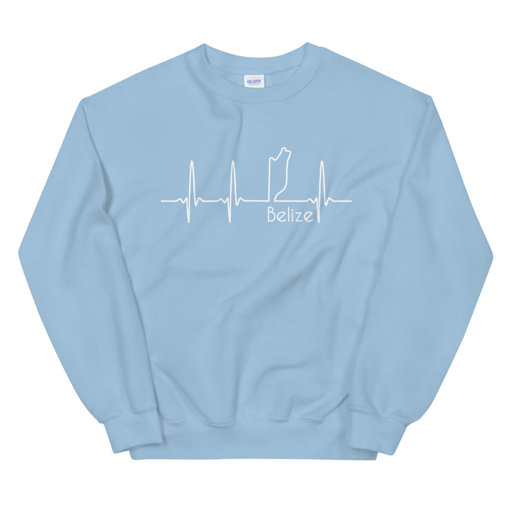 Belize Lifeline White Logo Men's Sweatshirt