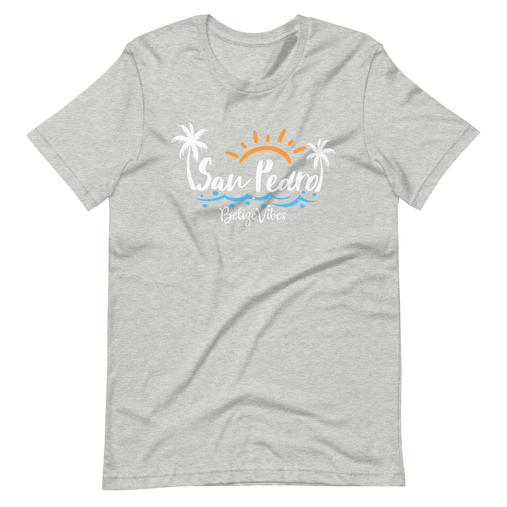 San Pedro Sunshine Short-Sleeve Unisex T-Shirt in white