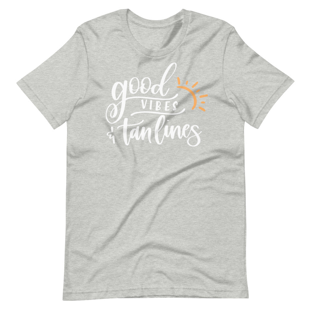 Good Vibes and Tan Lines Short-Sleeve Unisex T-Shirt