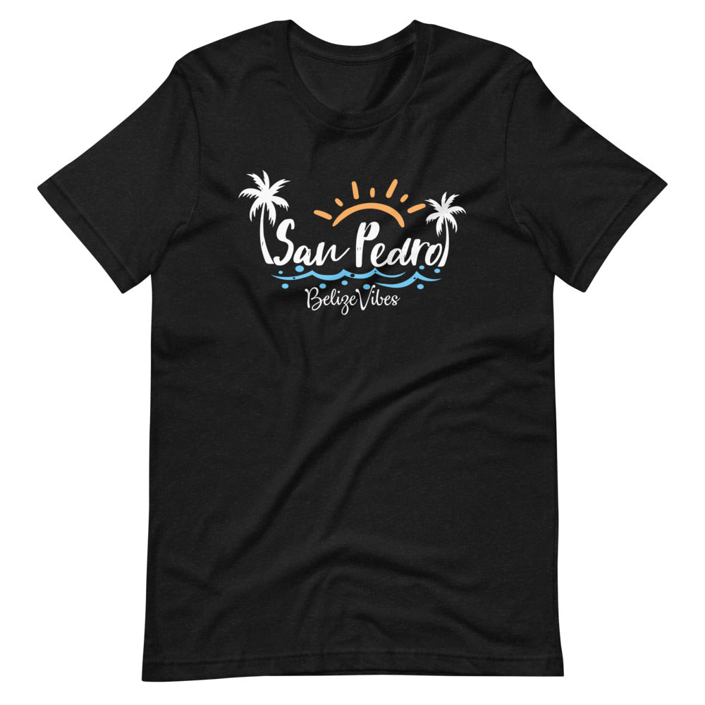 San Pedro Sunshine Short-Sleeve Unisex T-Shirt in white