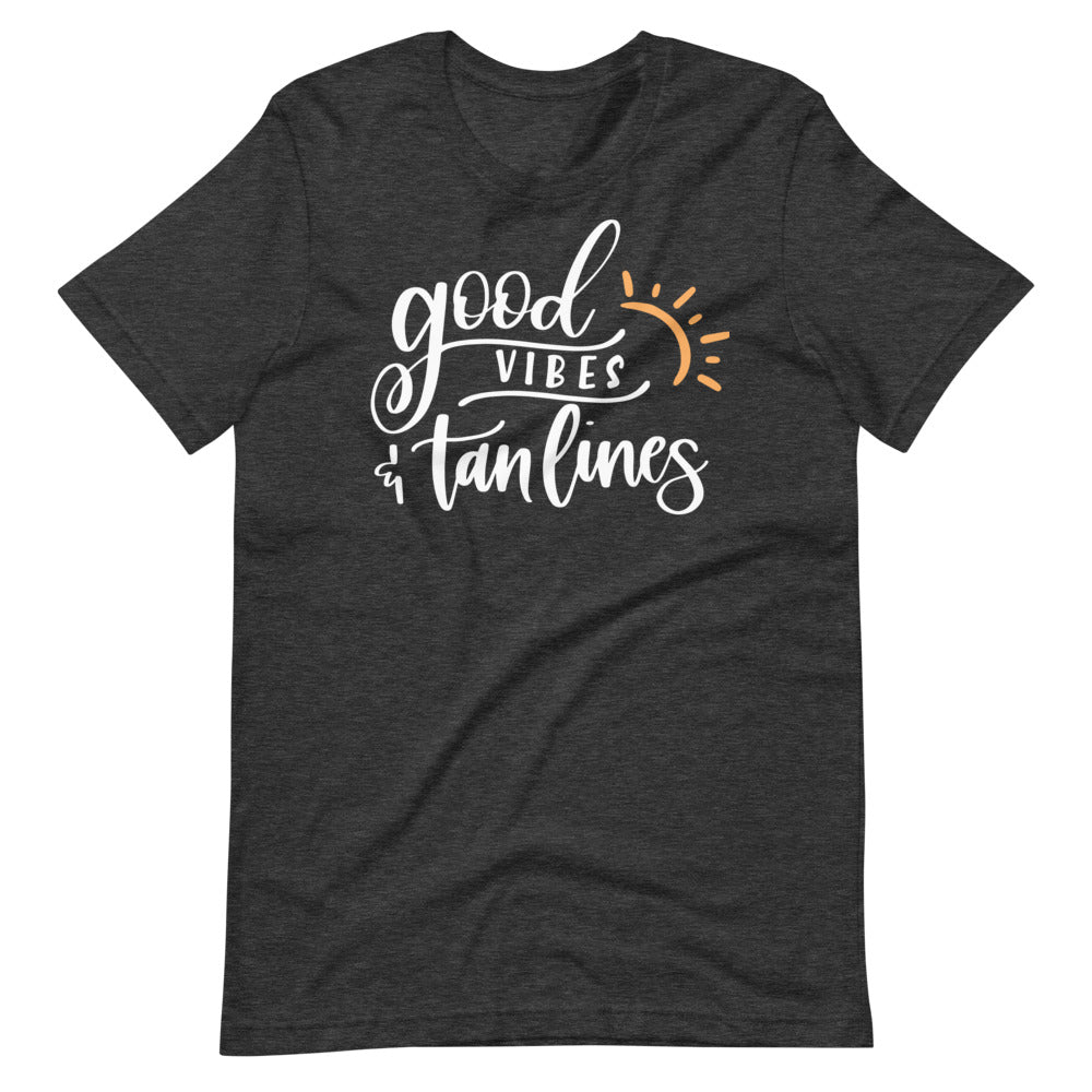Good Vibes and Tan Lines Short-Sleeve Unisex T-Shirt
