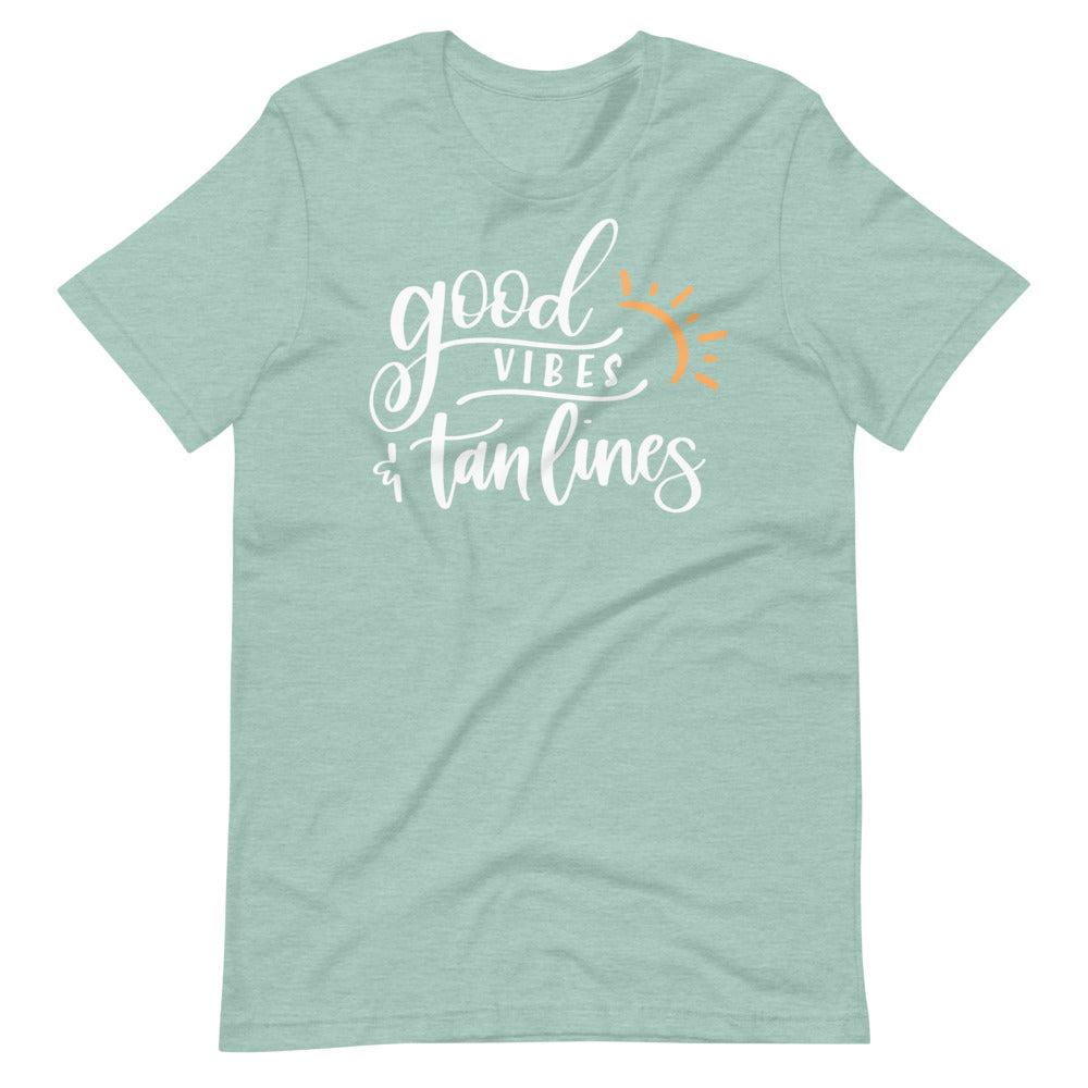 Good Vibes and Tan Lines Short-Sleeve Unisex T-Shirt
