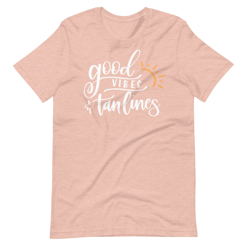 Good Vibes and Tan Lines Short-Sleeve Unisex T-Shirt