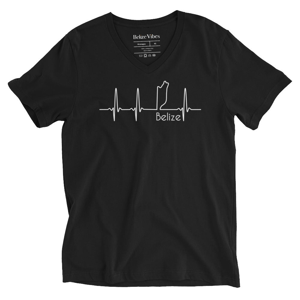 Belize Lifeline Unisex Short Sleeve V-Neck T-Shirt
