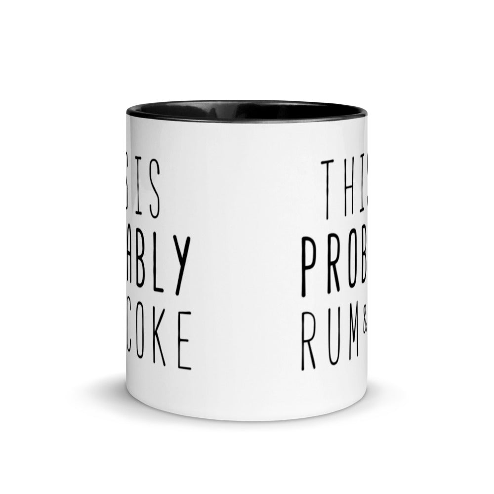 This is Probably Rum and Coke Mug with Color Inside