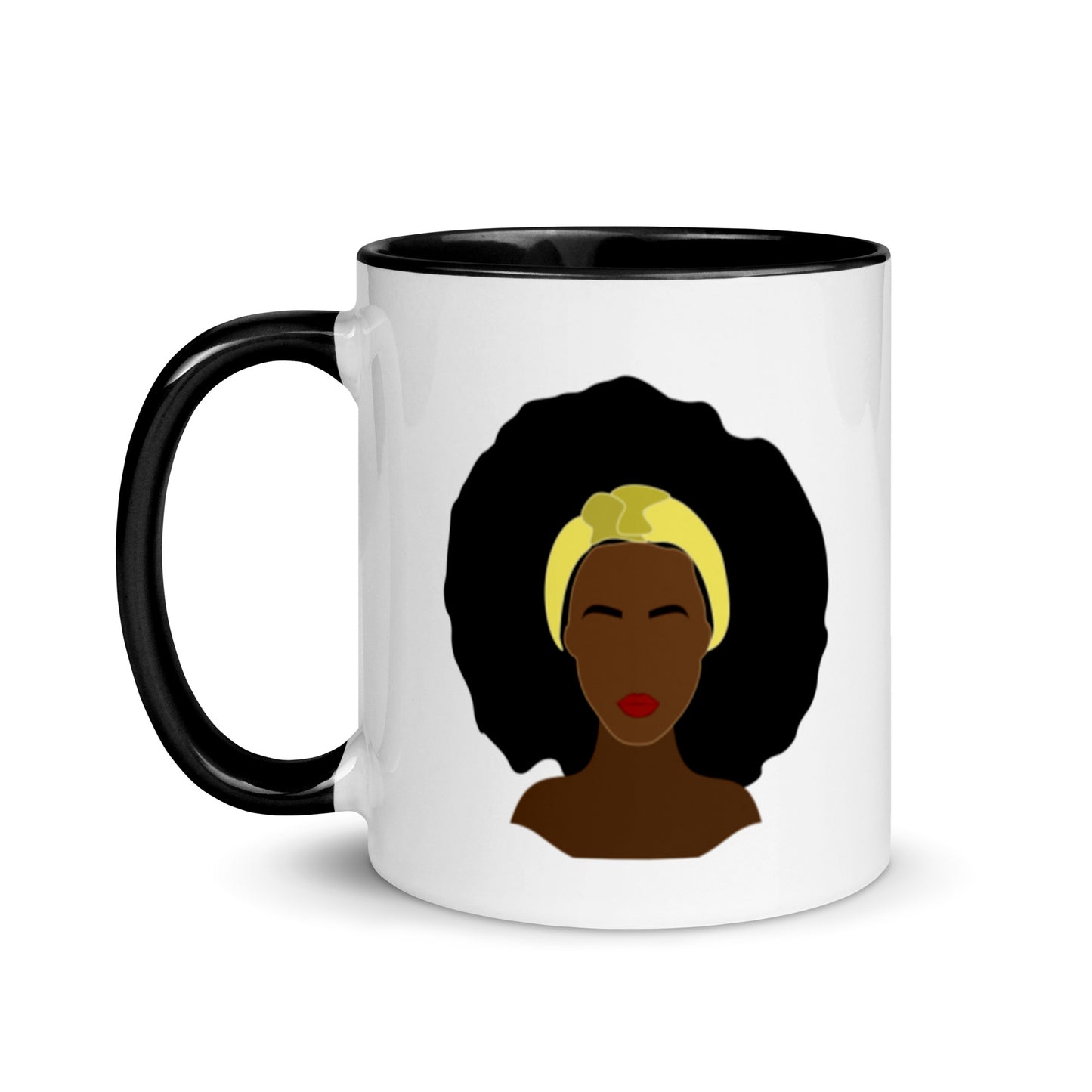 Garifuna Nuguya Girl Mug with Color Inside