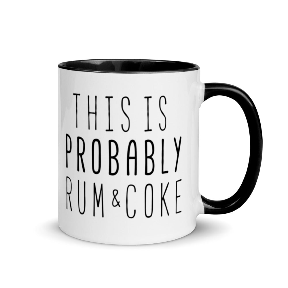 This is Probably Rum and Coke Mug with Color Inside