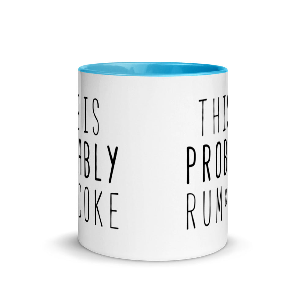 This is Probably Rum and Coke Mug with Color Inside