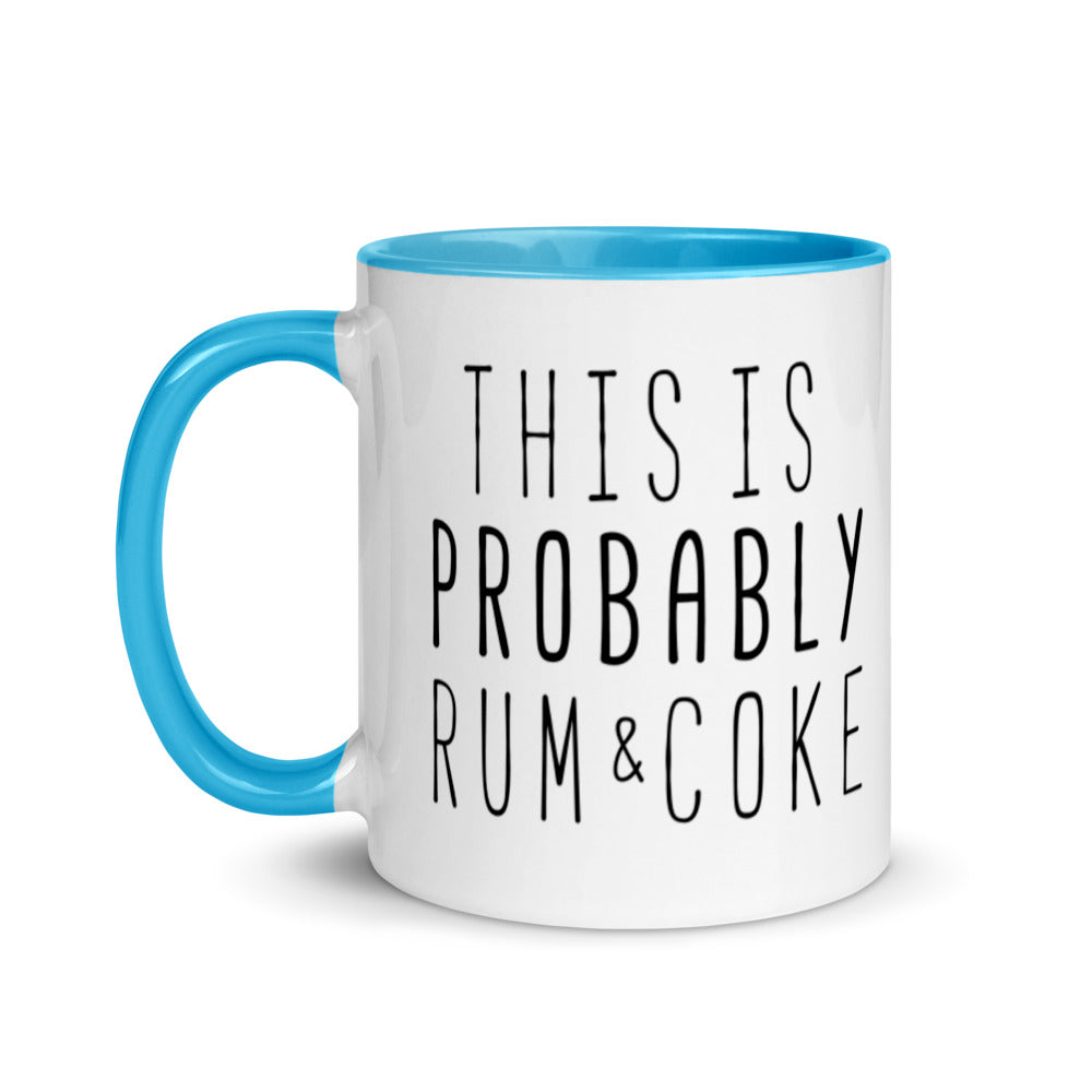 This is Probably Rum and Coke Mug with Color Inside