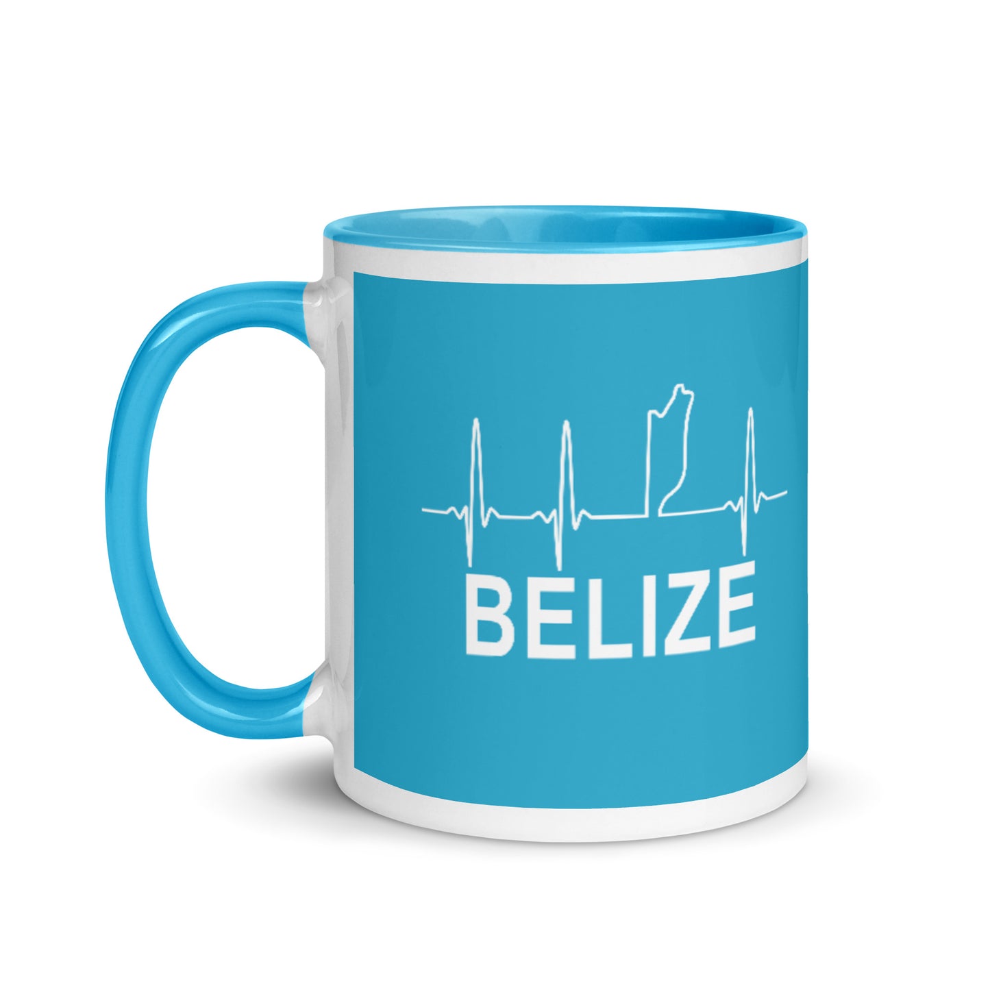 Blue Belize Lifeline Mug with Color Inside