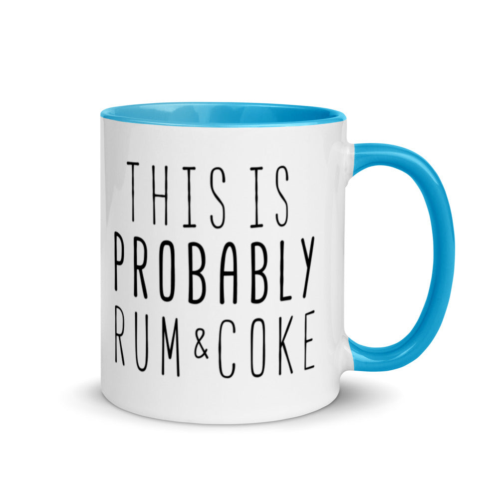 This is Probably Rum and Coke Mug with Color Inside