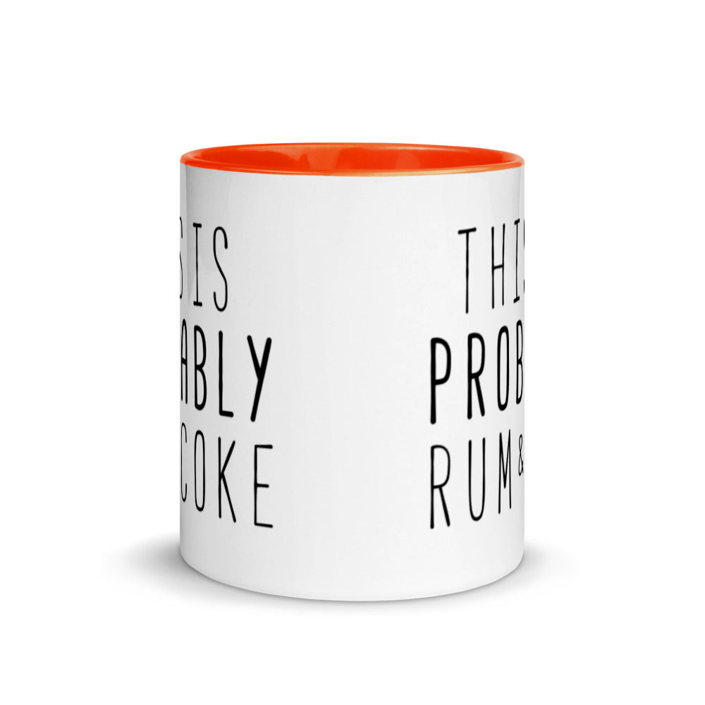 This is Probably Rum and Coke Mug with Color Inside