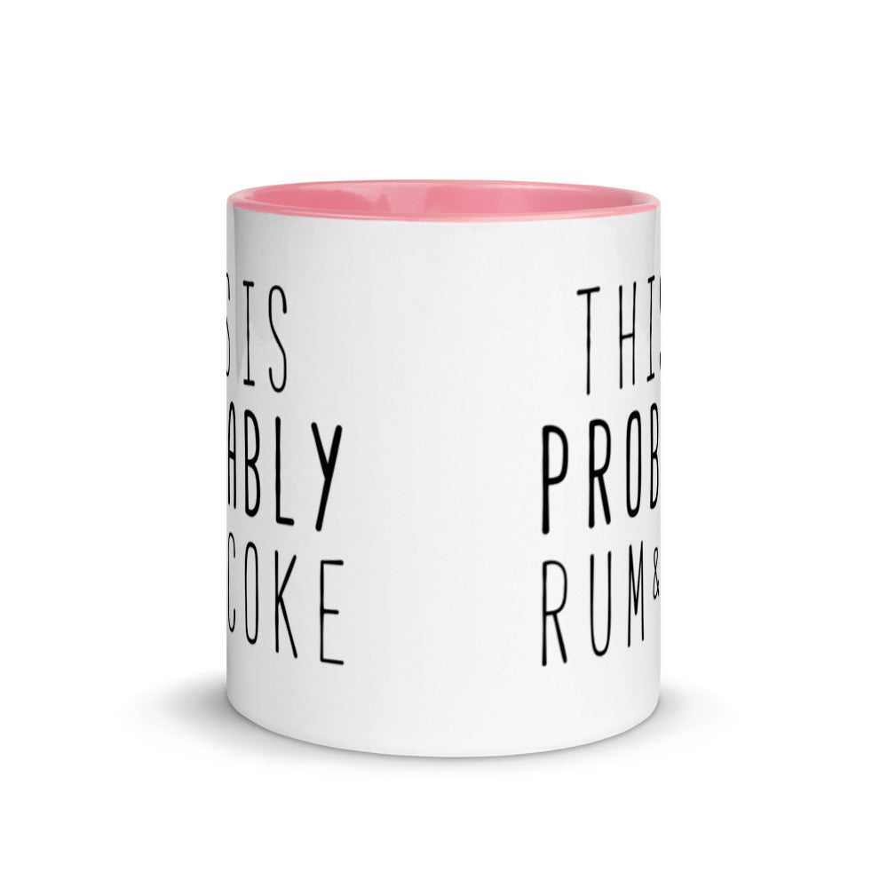This is Probably Rum and Coke Mug with Color Inside