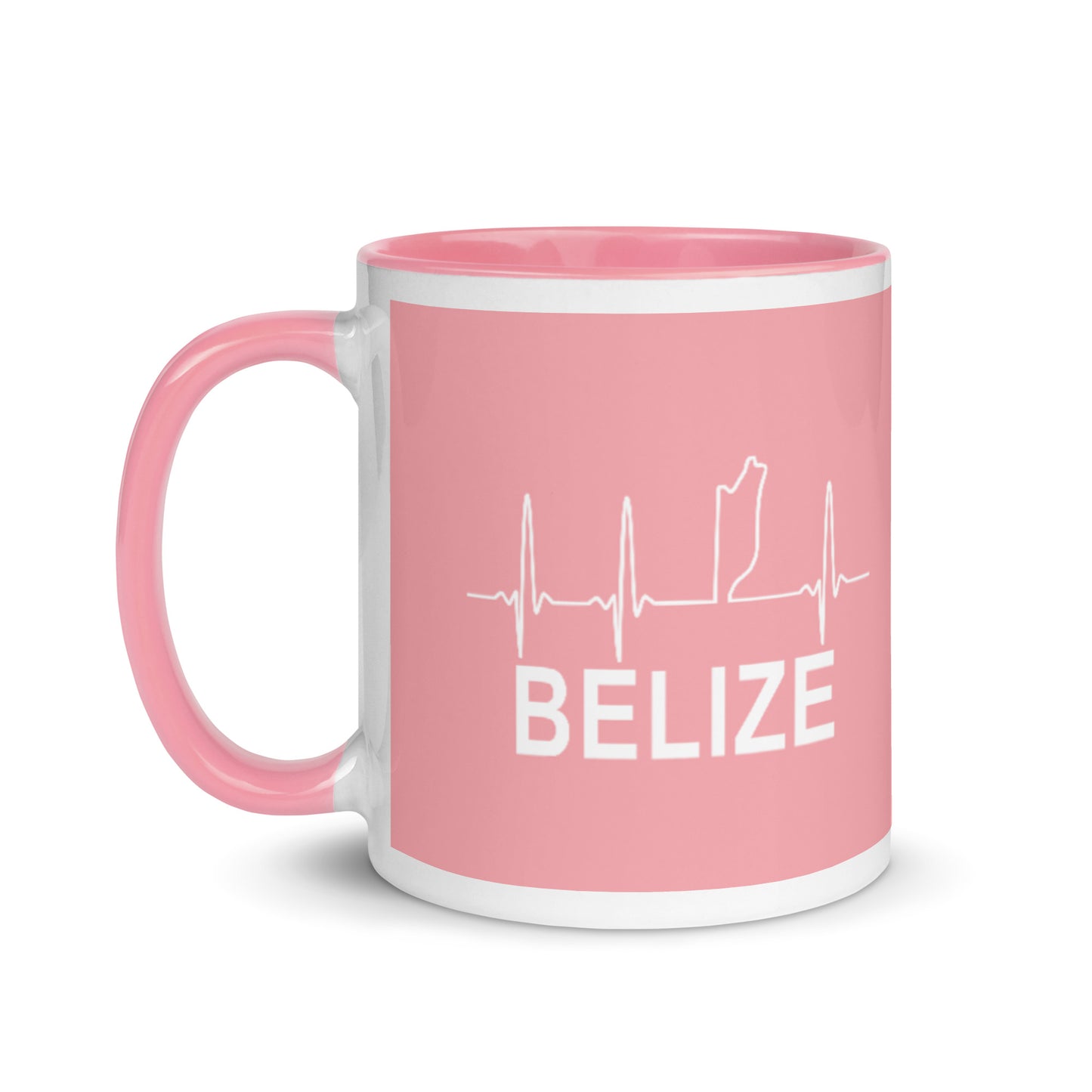 Pink Belize Lifeline Mug with Color Inside