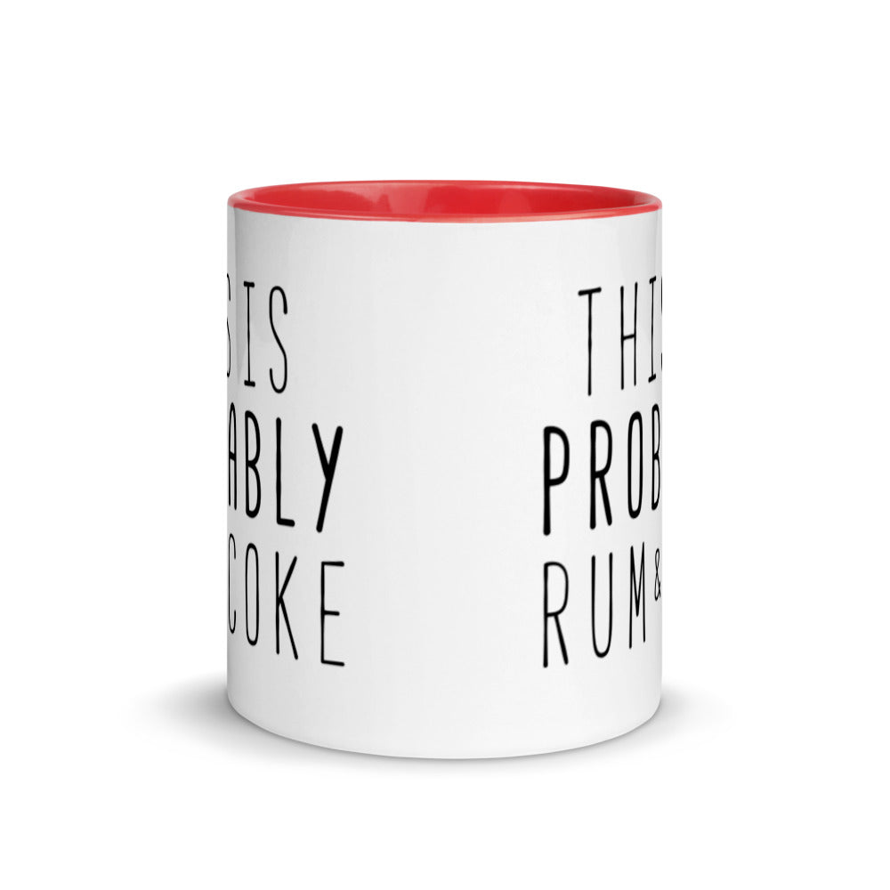 This is Probably Rum and Coke Mug with Color Inside