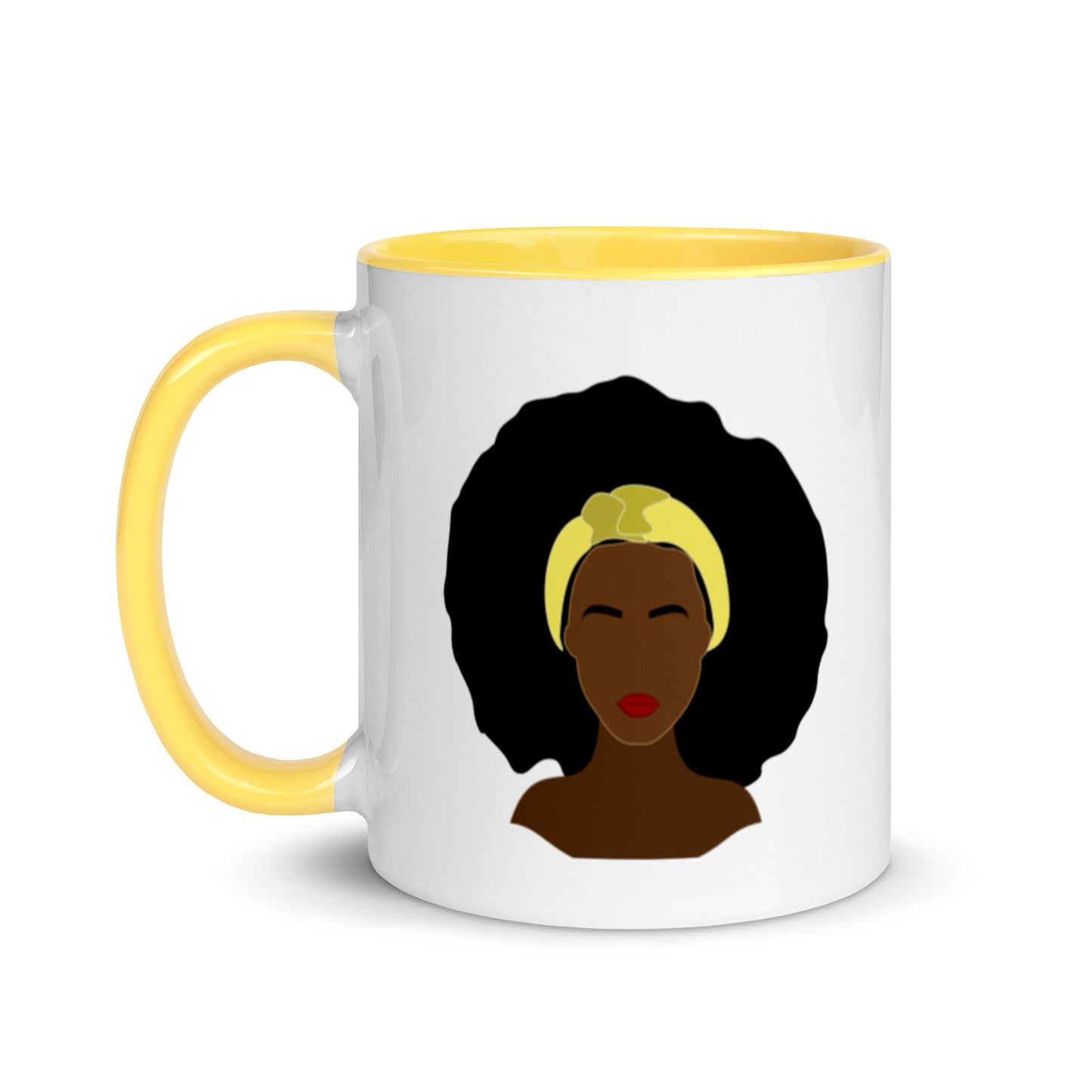 Garifuna Nuguya Girl Mug with Color Inside