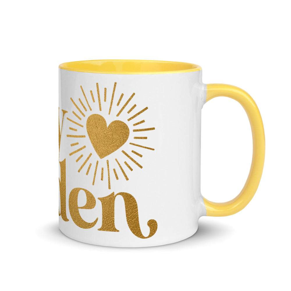 Stay Golden Mug with Color Inside