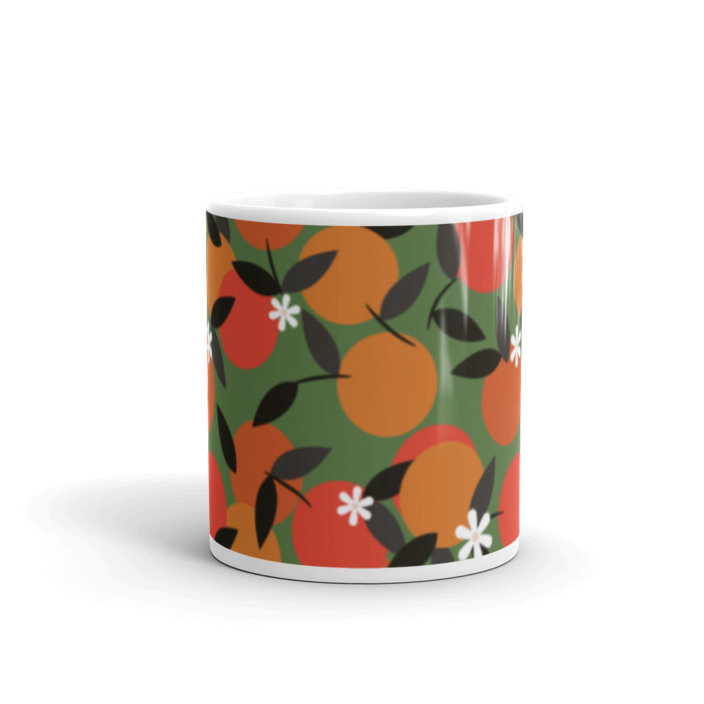 Pomona Valley White glossy mug