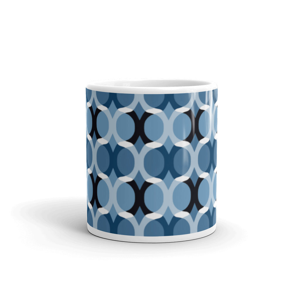 Blue Zen Belize White glossy mug