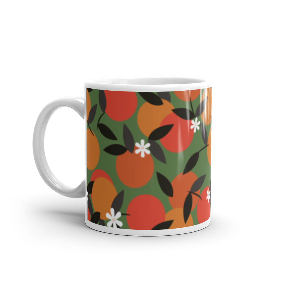 Pomona Valley White glossy mug