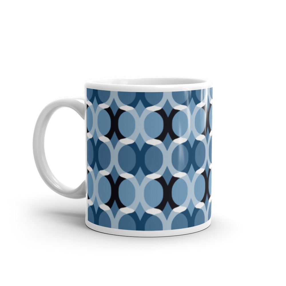 Blue Zen Belize White glossy mug