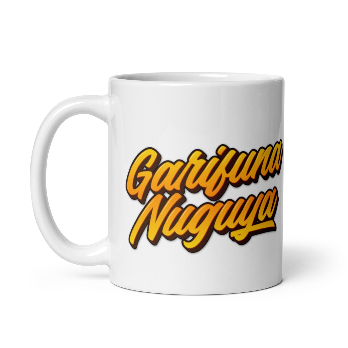 Garifuna Nuguya White glossy mug
