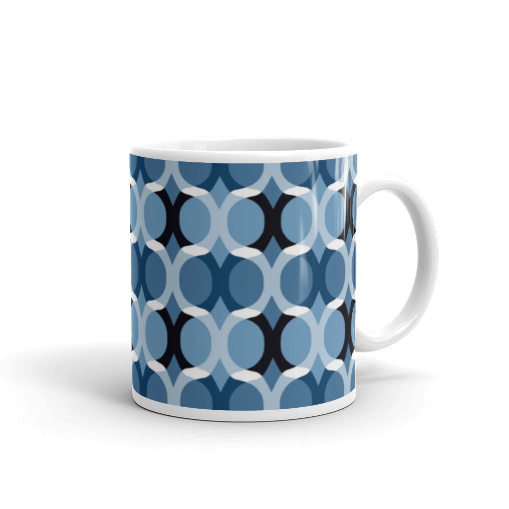 Blue Zen Belize White glossy mug