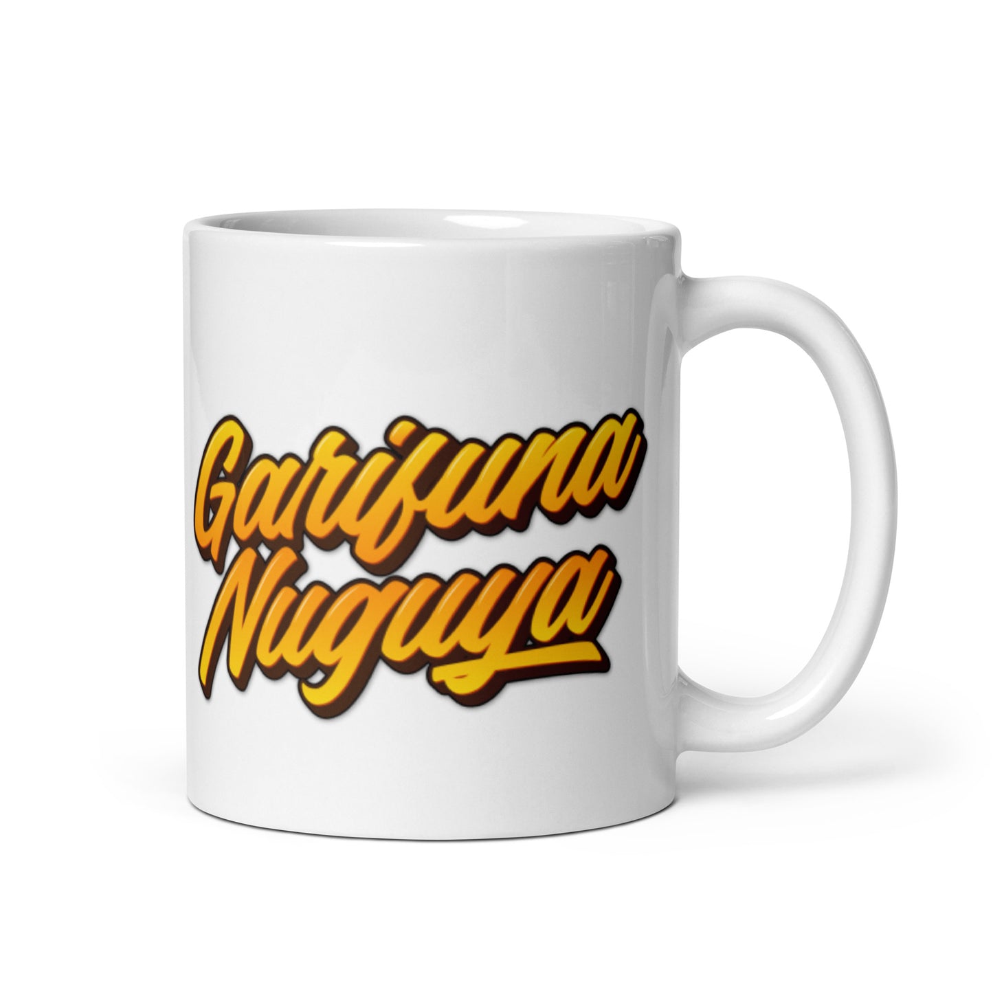 Garifuna Nuguya White glossy mug