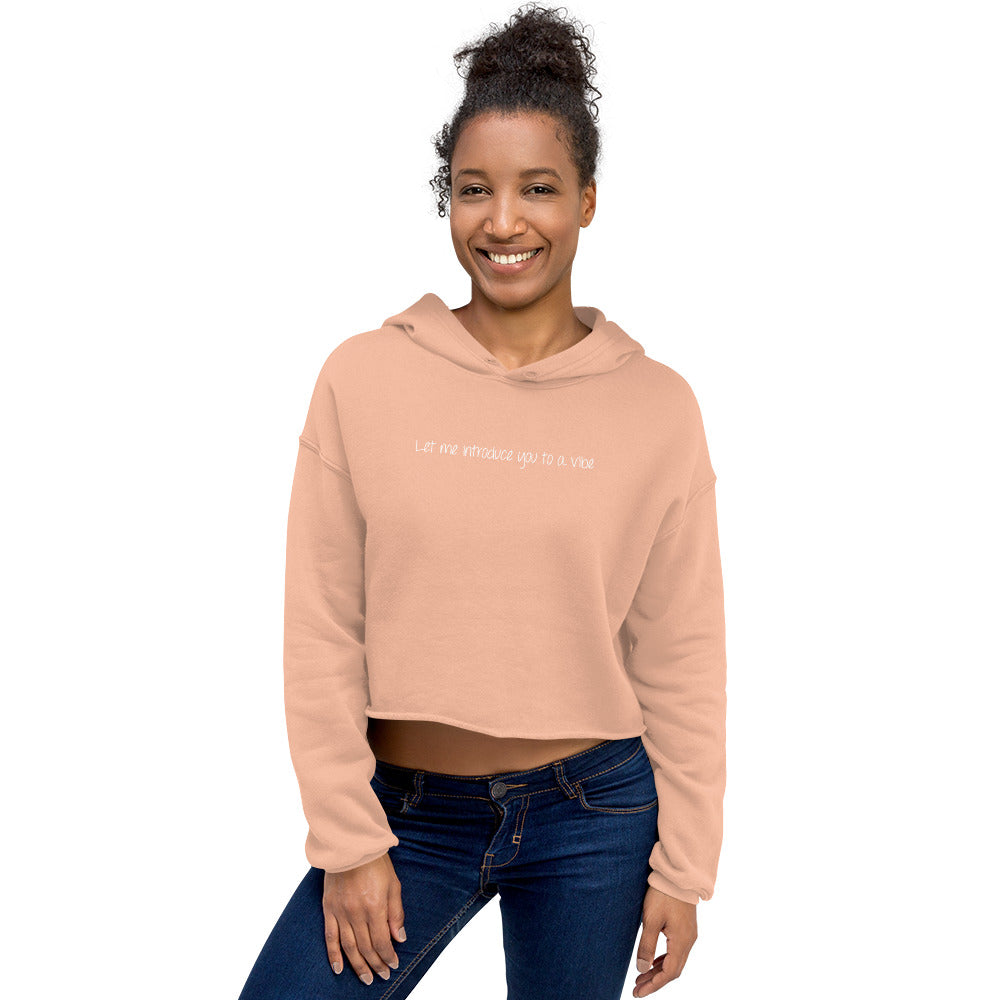 Let me introduce you to a vibe Crop Hoodie