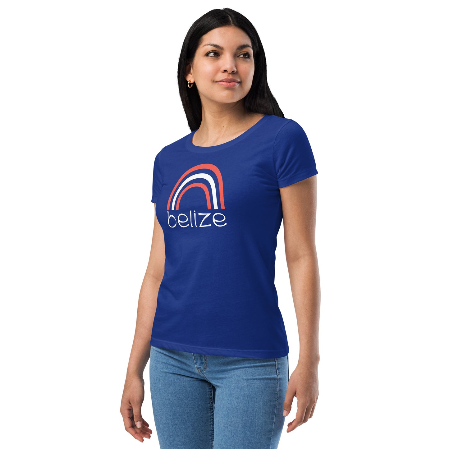 Belize Rainbow Women’s fitted t-shirt