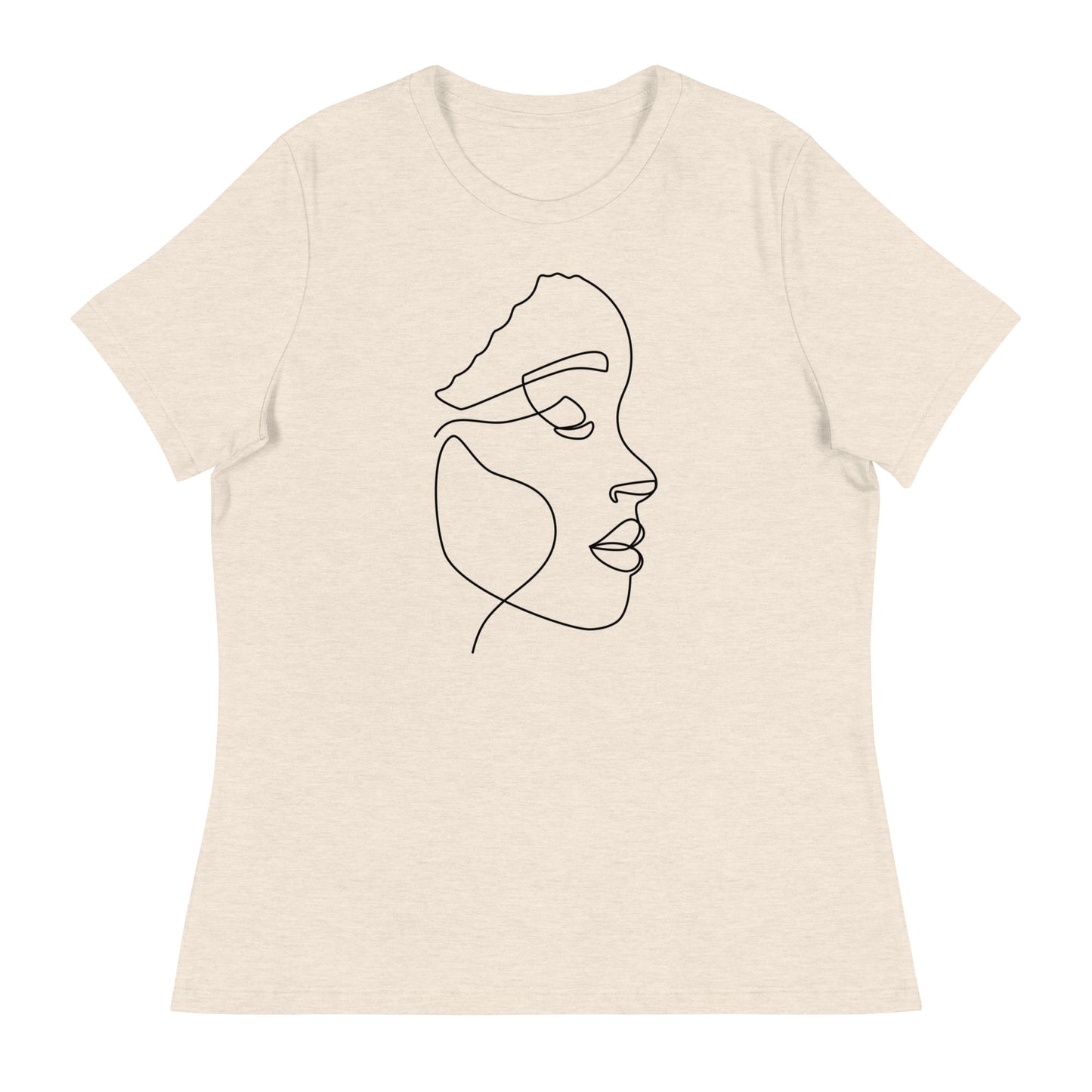 Self Portrait Line Drawing Women's Relaxed T-Shirt