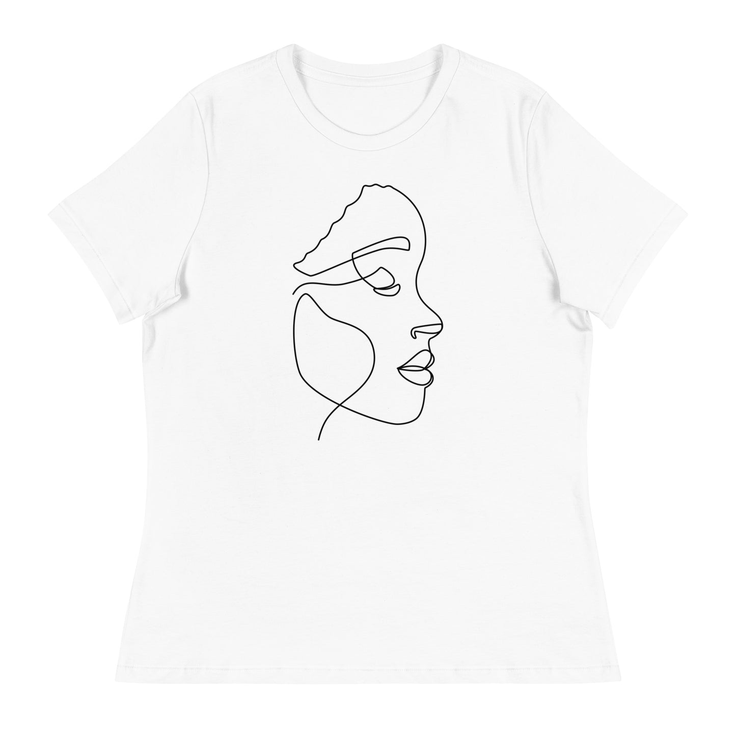 Self Portrait Line Drawing Women's Relaxed T-Shirt