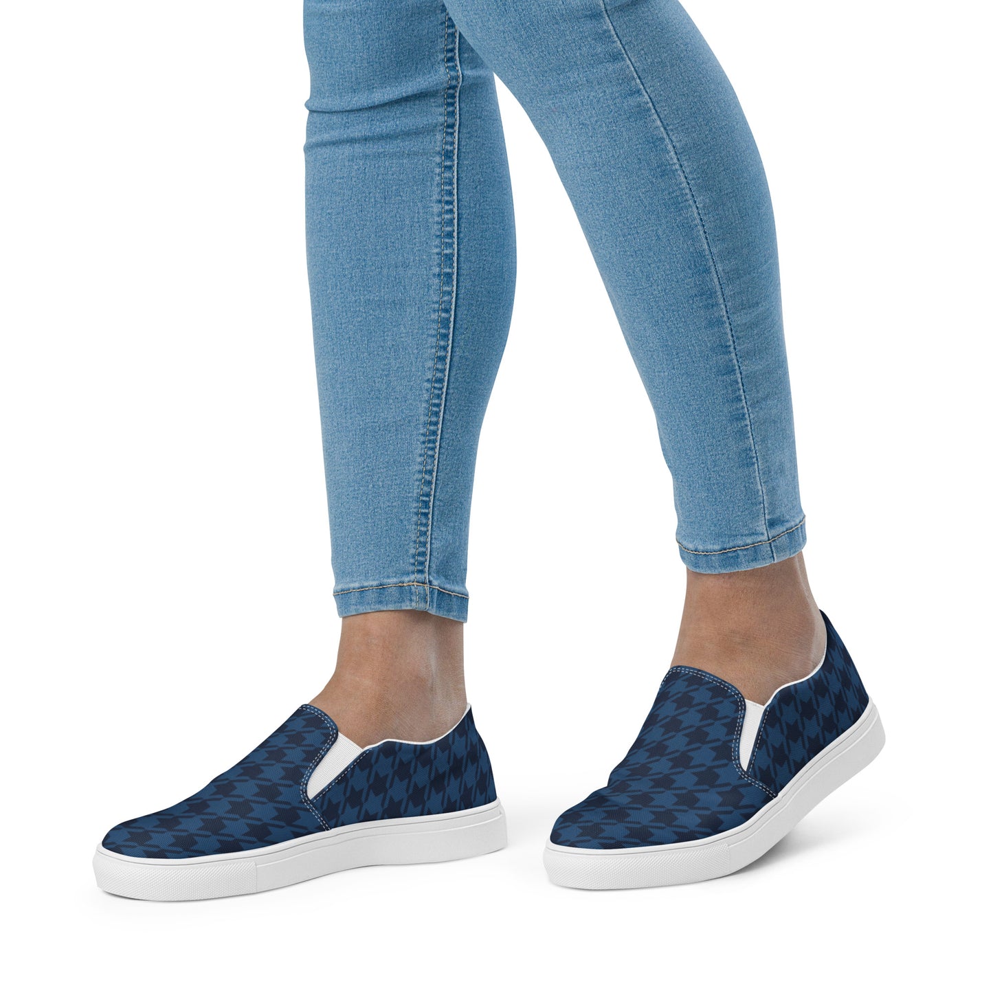 Houndstooth Women’s slip-on canvas shoes