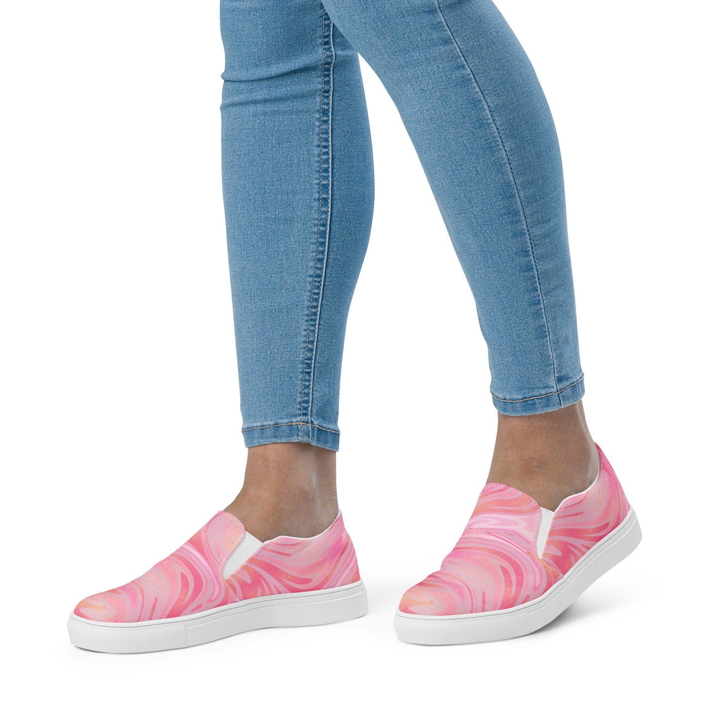 Belizean Sunset Women’s slip-on canvas shoes