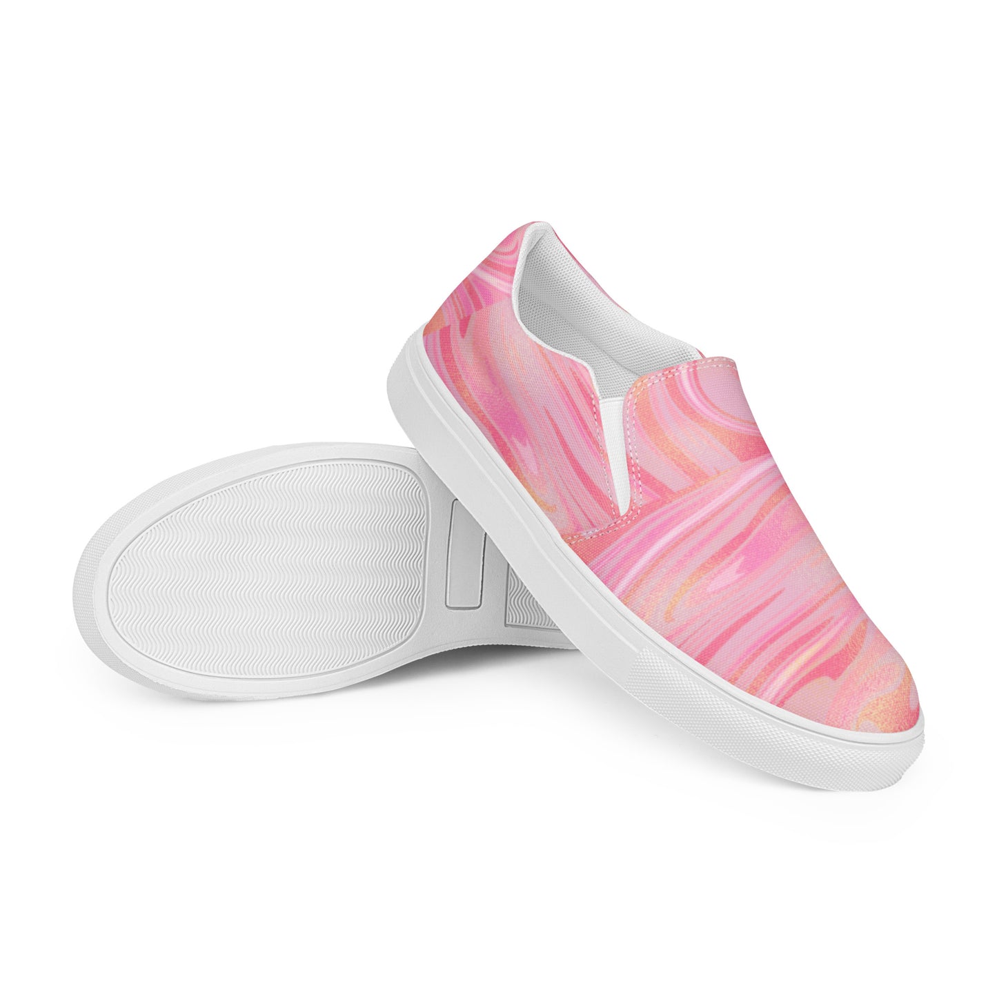 Belizean Sunset Women’s slip-on canvas shoes
