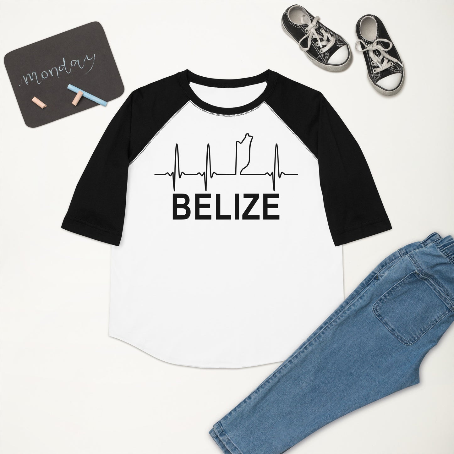 Belize Lifeline Youth baseball shirt